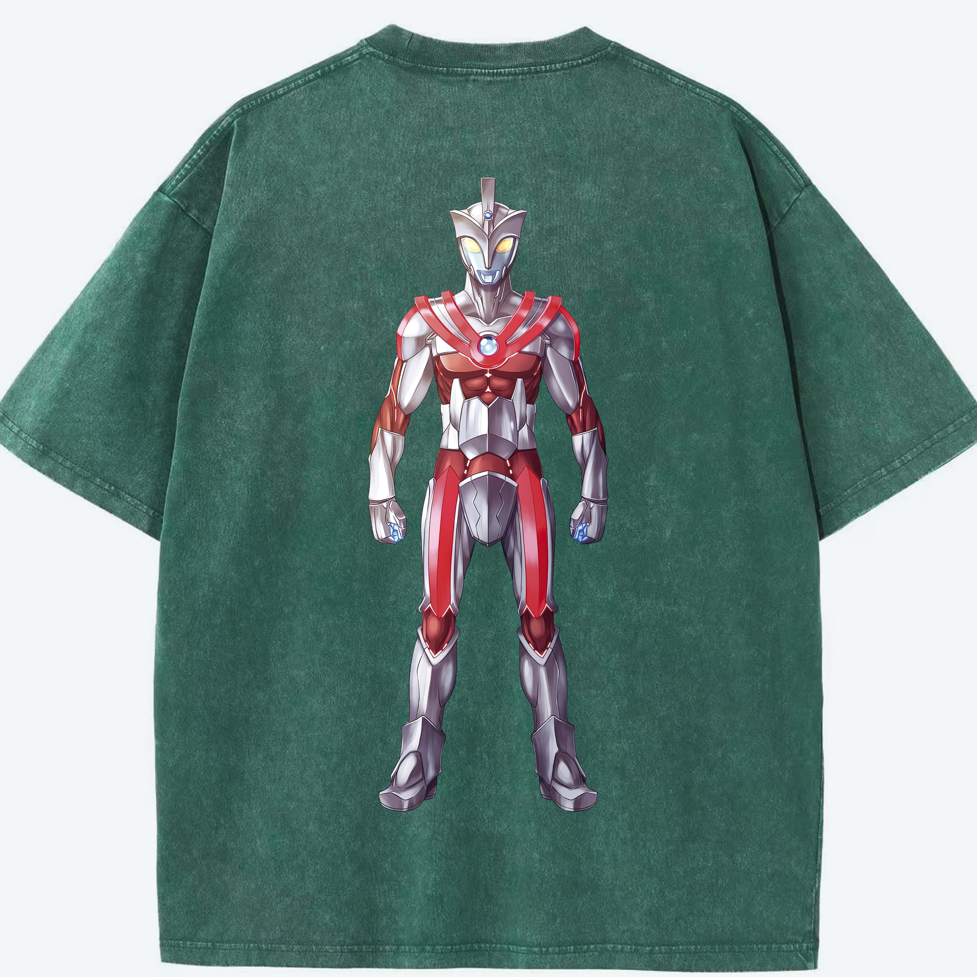 （画像用） ウルトラマン Ultraman 綿100% ヴィンテージ風 半袖Tシャツ（背面プリント）